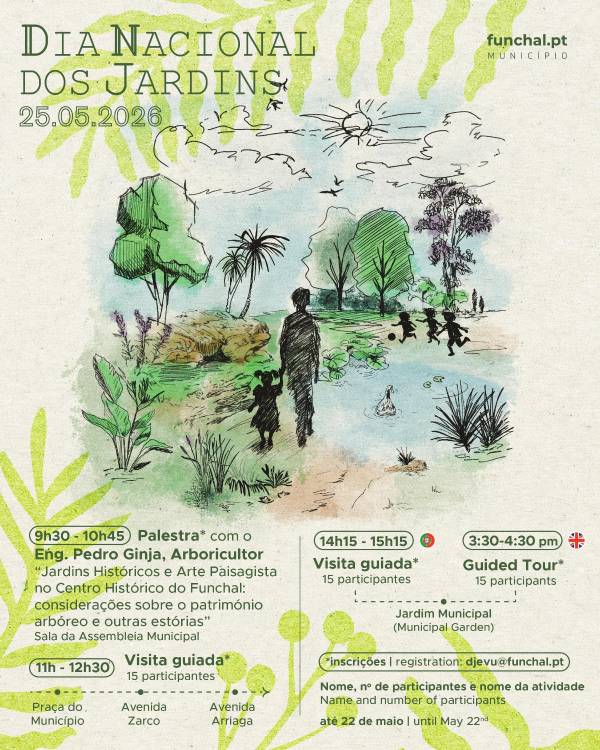 Município assinala o Dia Nacional dos jardins com palestra e visitas guiadas
