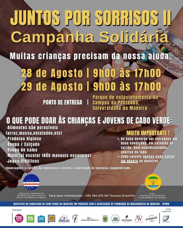 Recolha de bens para crianças de Cabo Verde “está a correr muito bem” e Susana Gramilho pede materiais de construção