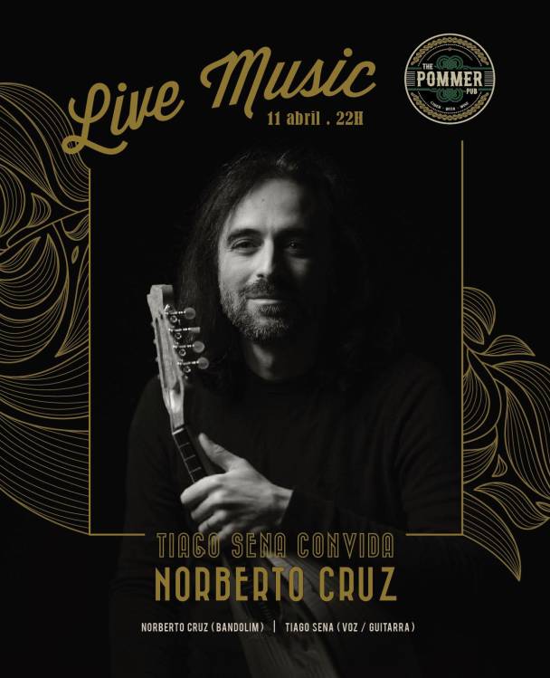 Tiago Sena convida Norberto Cruz para noite musical no The Pommer Pub