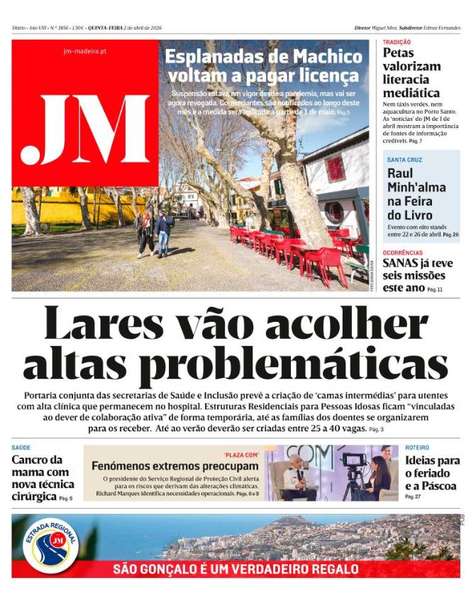 Quinta-feira, 2 de abril de 2026
