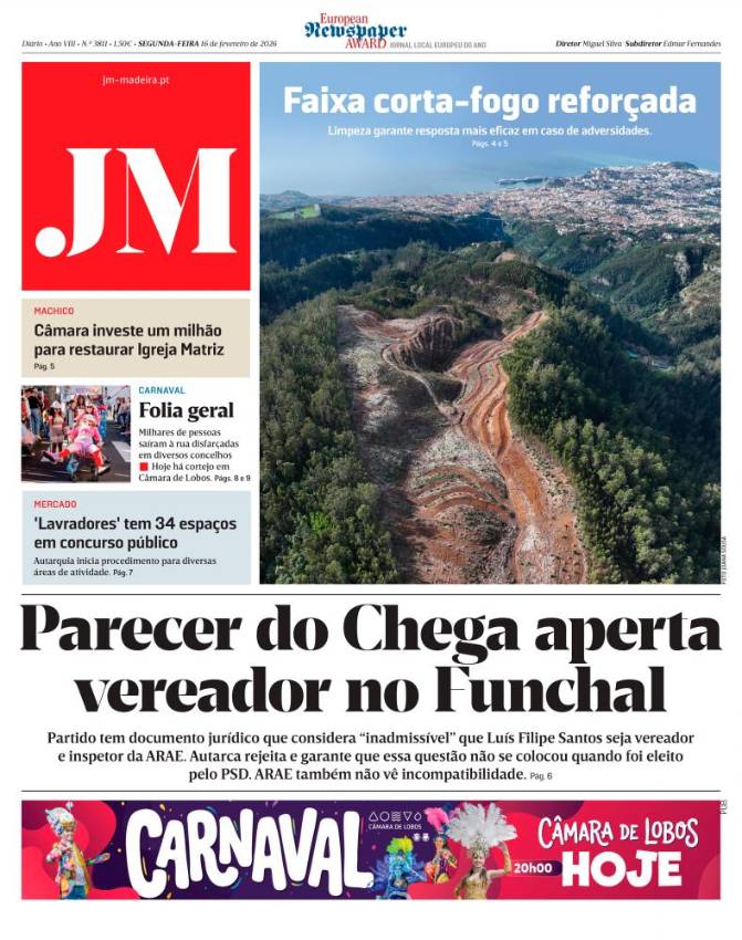 Segunda-feira, 16 de fevereiro de 2026