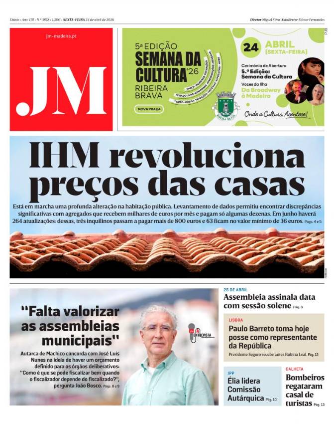 Sexta-feira, 24 de abril de 2026