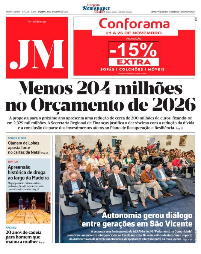 Sábado, 22 de novembro de 2025