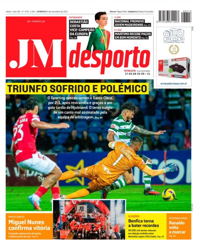 Domingo, 9 de novembro de 2025