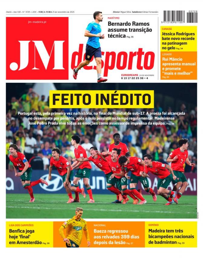 Terça-feira, 25 de novembro de 2025