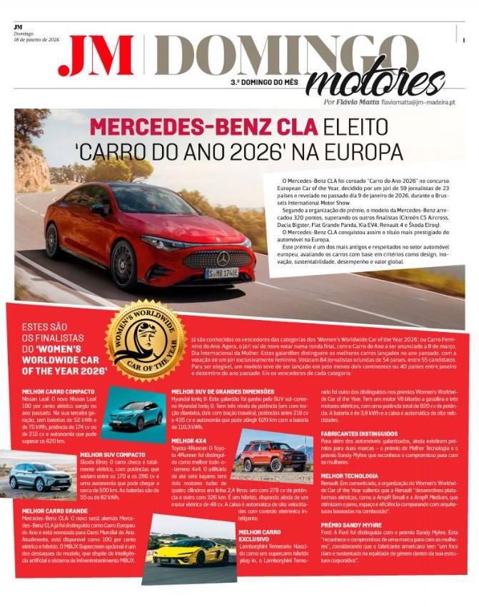 Domingo, 18 de janeiro de 2026