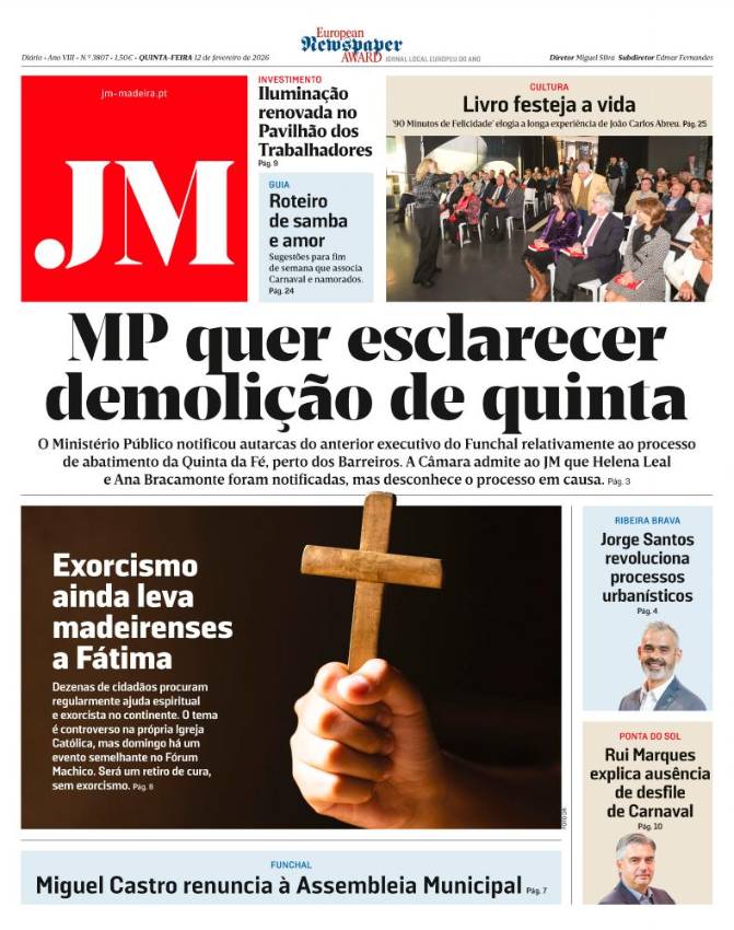 Quinta-feira, 12 de fevereiro de 2026
