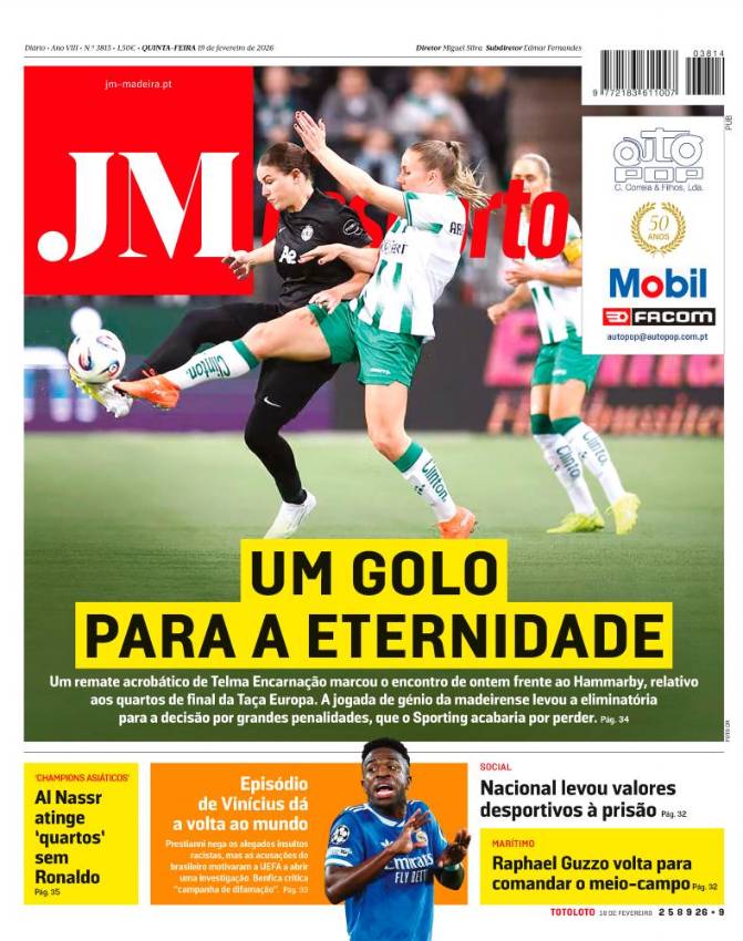 Quinta-feira, 19 de fevereiro de 2026