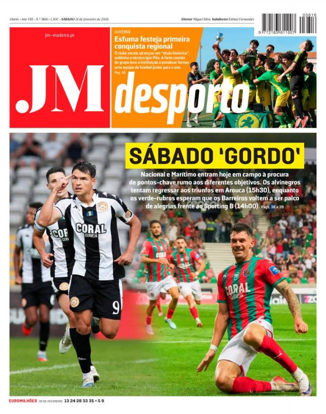 Sábado, 21 de fevereiro de 2026