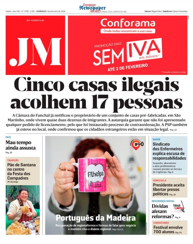 Domingo, 1 de fevereiro de 2026