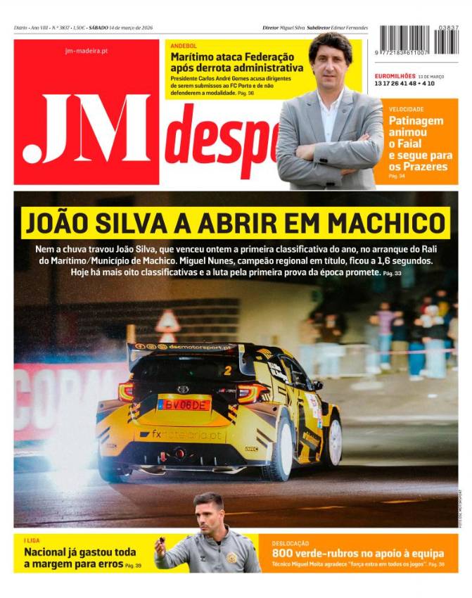 Sábado, 14 de março de 2026