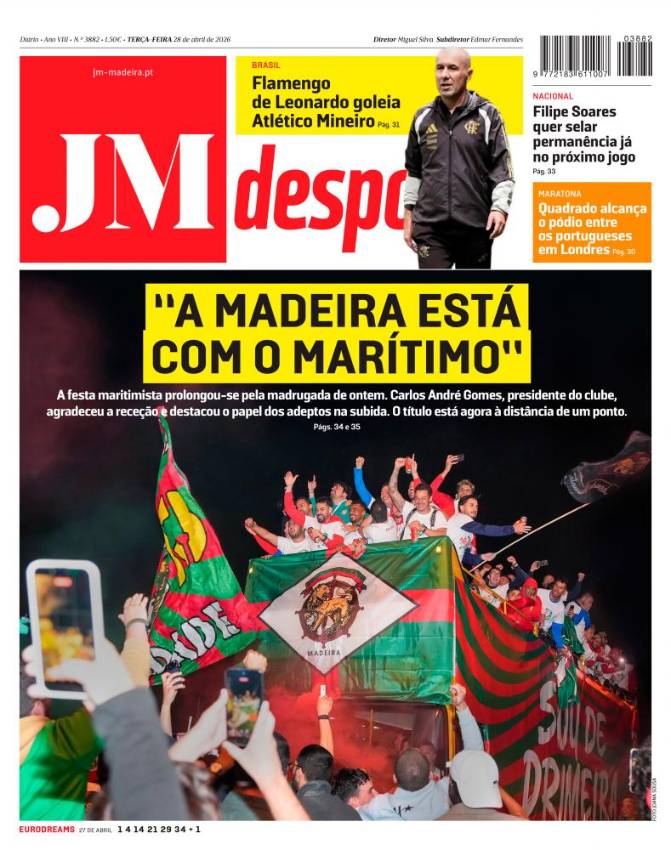Terça-feira, 28 de abril de 2026