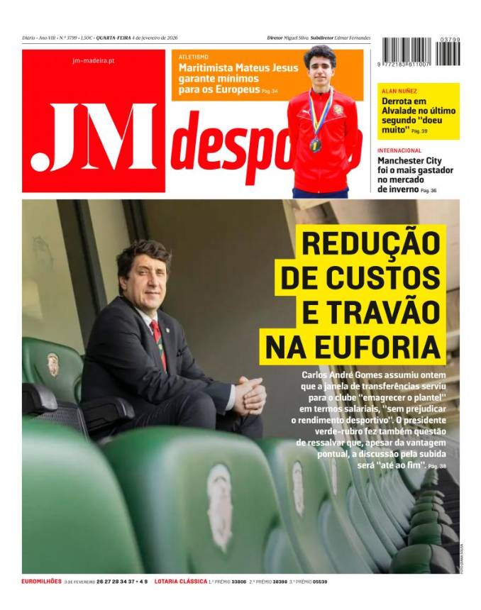 Quarta-feira, 4 de fevereiro de 2026