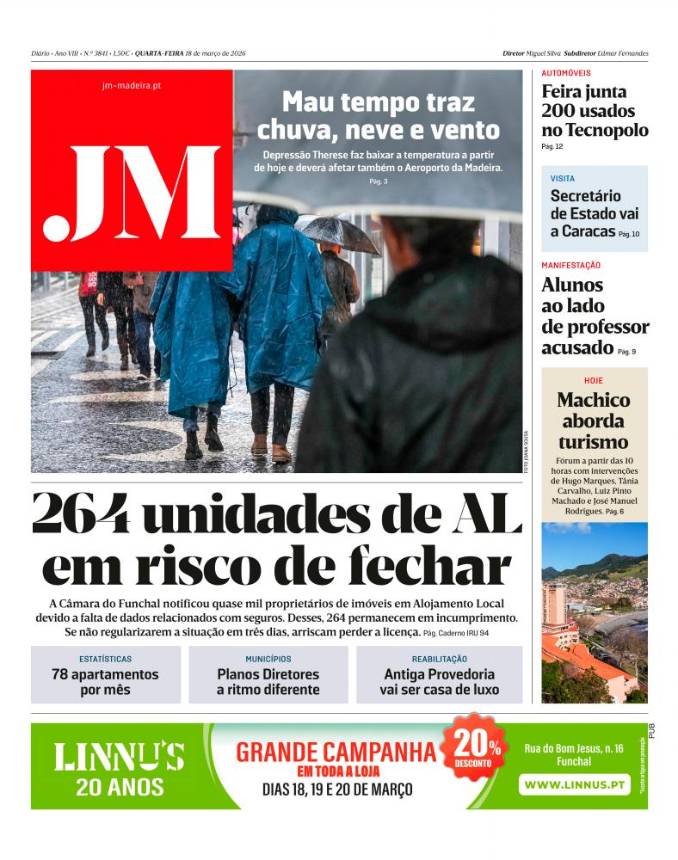 Quarta-feira, 18 de março de 2026