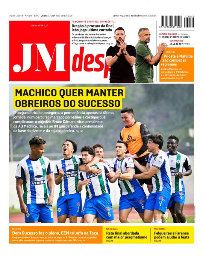 Quarta-feira, 22 de abril de 2026