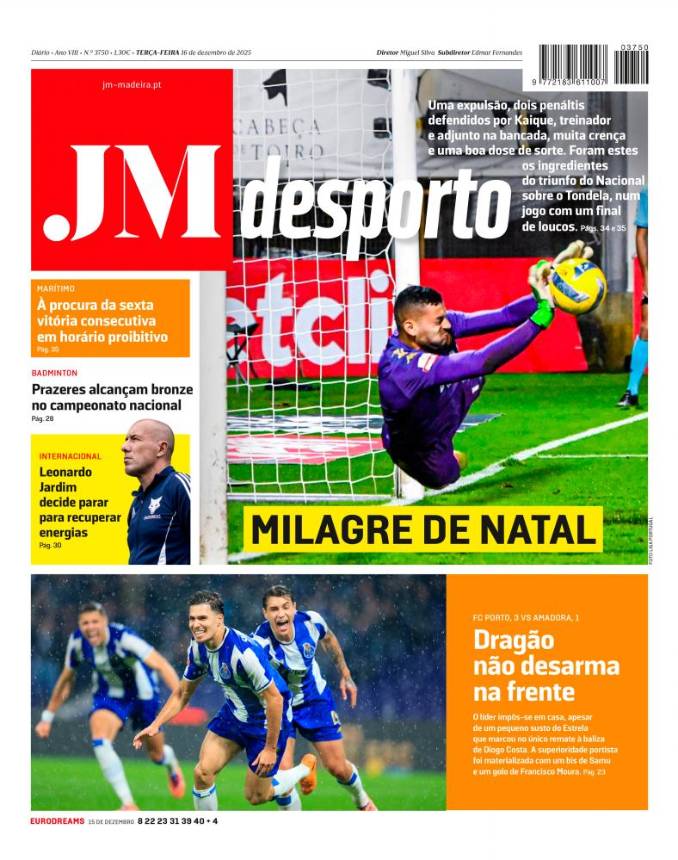 Terça-feira, 16 de dezembro de 2025