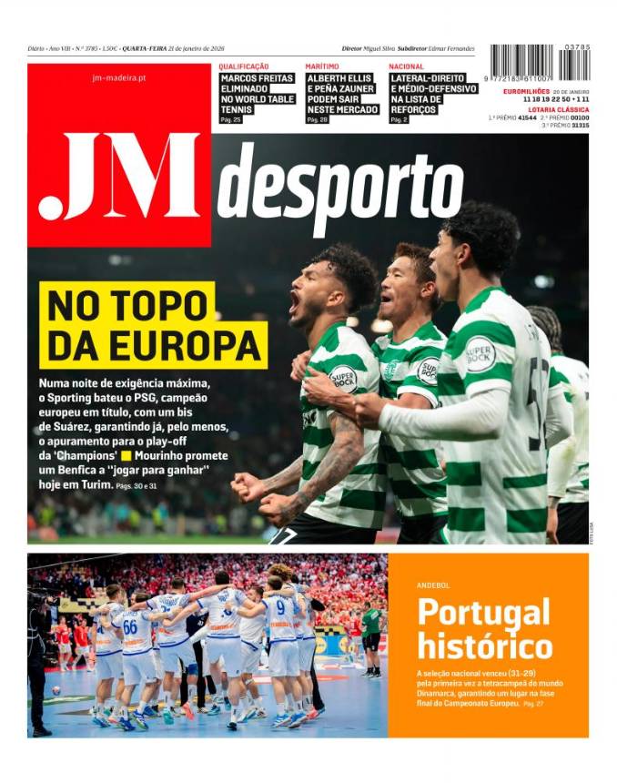 Quarta-feira, 21 de janeiro de 2026