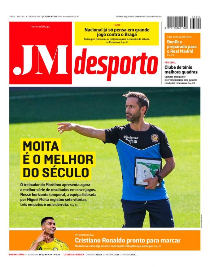 Quarta-feira, 25 de fevereiro de 2026