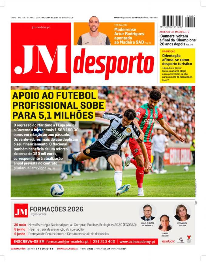Quarta-feira, 6 de maio de 2026