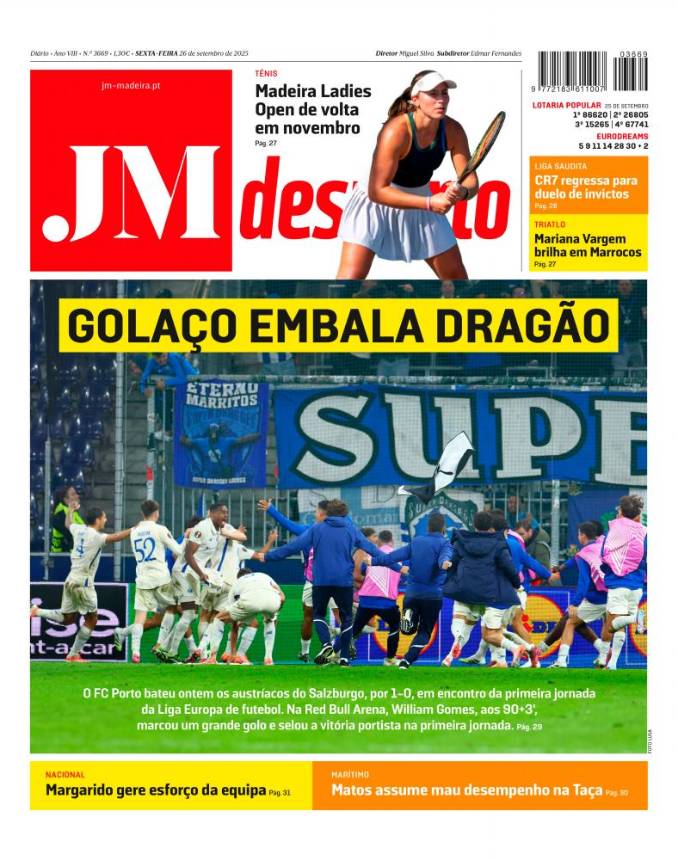 Sexta-feira, 26 de setembro de 2025