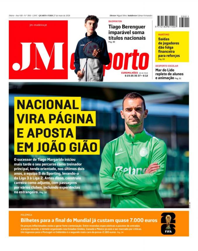 Quarta-feira, 27 de maio de 2026