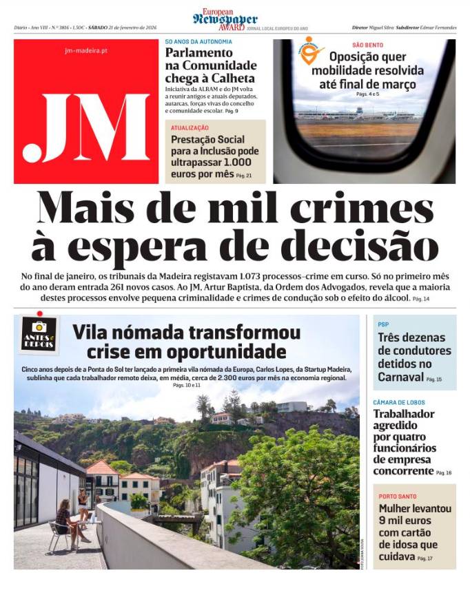 Sábado, 21 de fevereiro de 2026