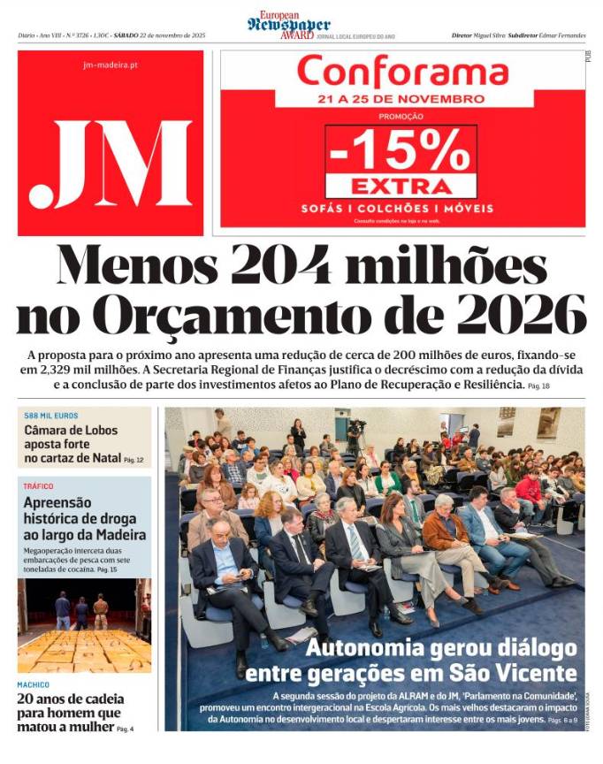 Sábado, 22 de novembro de 2025