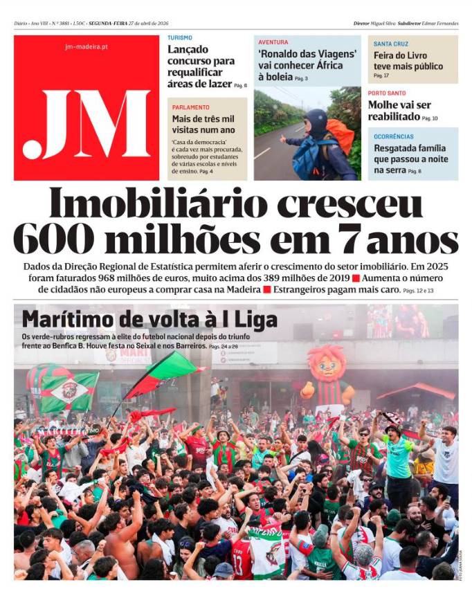 Segunda-feira, 27 de abril de 2026