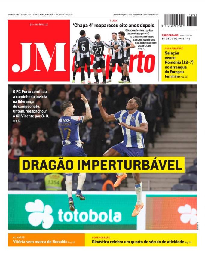 Terça-feira, 27 de janeiro de 2026