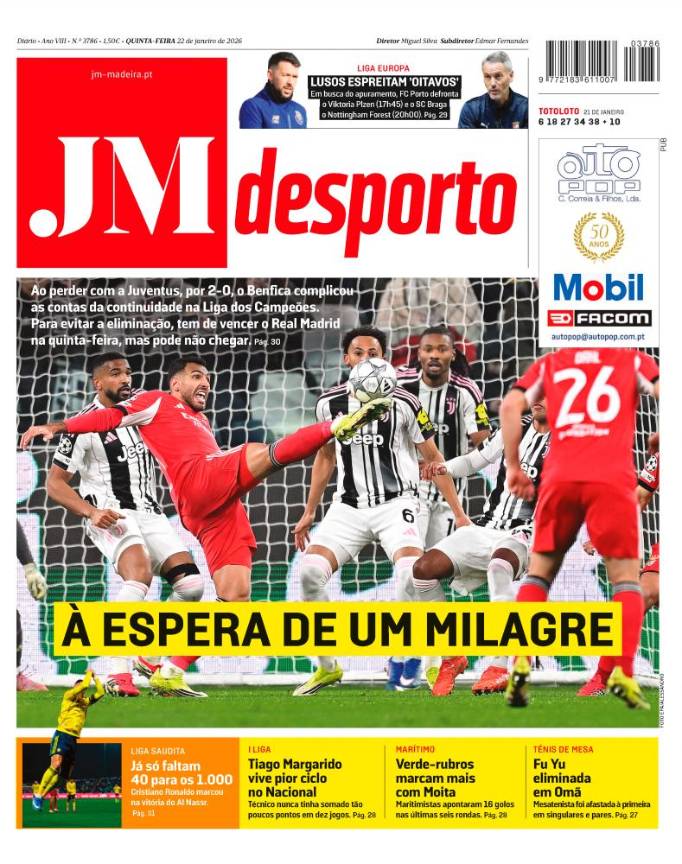 Quinta-feira, 22 de janeiro de 2026