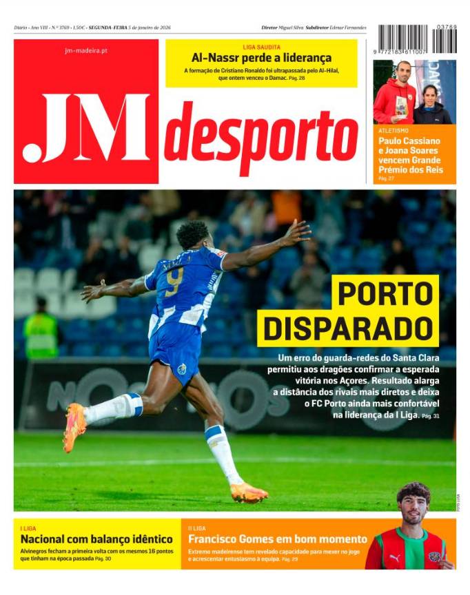 Segunda-feira, 5 de janeiro de 2026