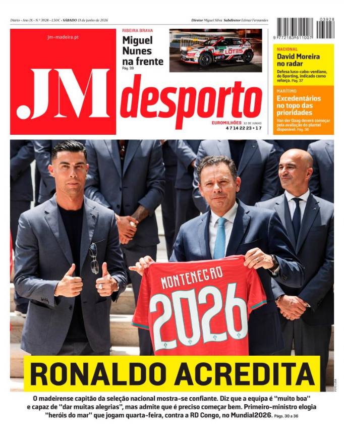 Sábado, 13 de junho de 2026