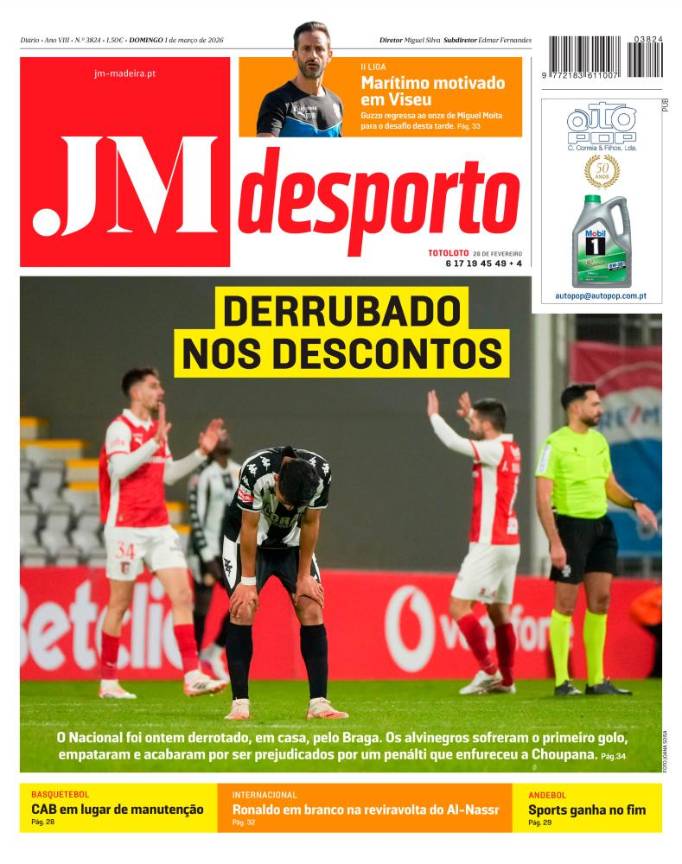 Domingo, 1 de março de 2026