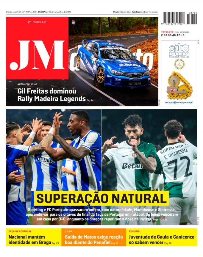 Domingo, 23 de novembro de 2025