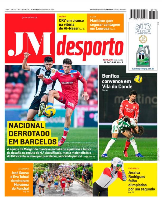 Domingo, 18 de janeiro de 2026