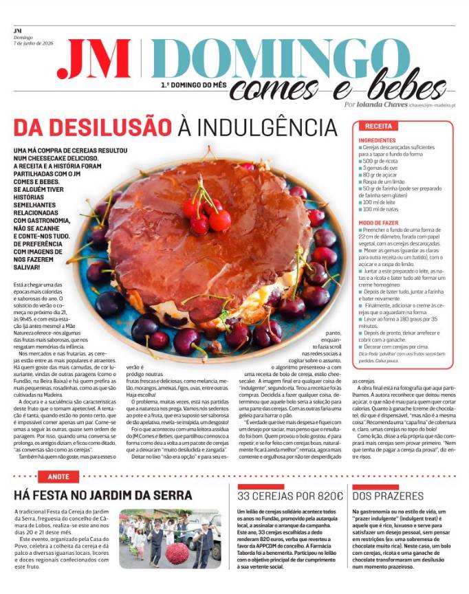 Domingo, 7 de junho de 2026