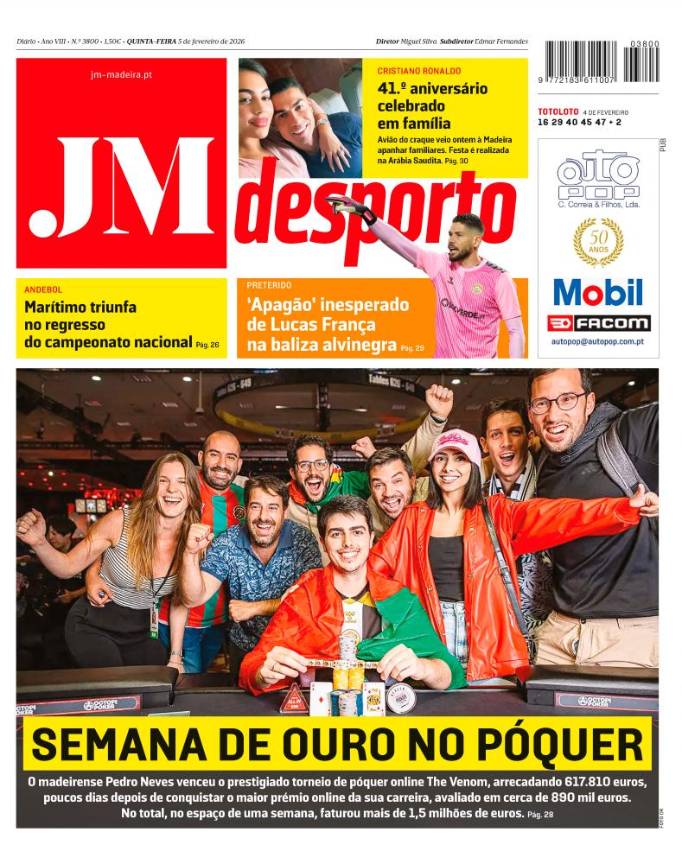 Quinta-feira, 5 de fevereiro de 2026