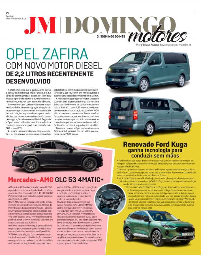 Domingo, 15 de fevereiro de 2026