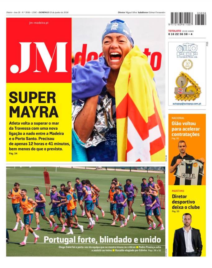 Domingo, 21 de junho de 2026