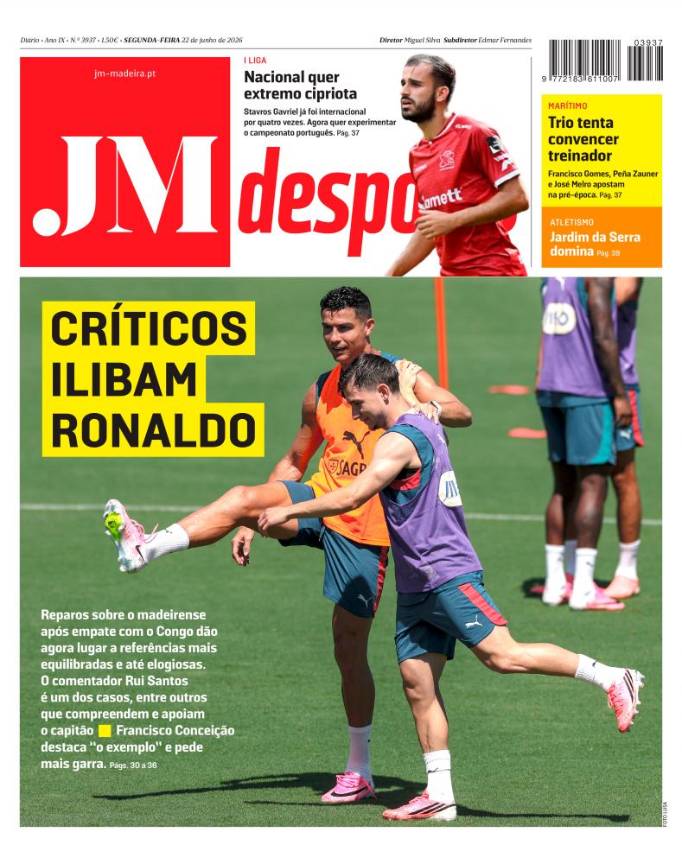 Segunda-feira, 22 de junho de 2026