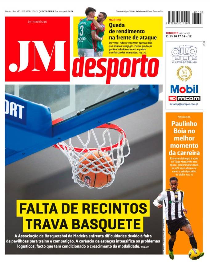 Quinta-feira, 5 de março de 2026