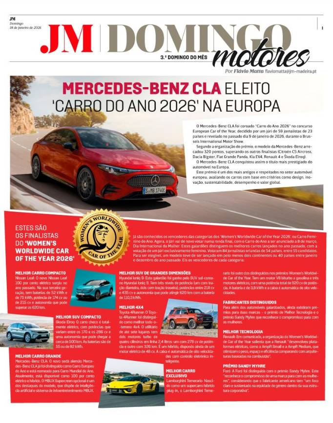 Domingo, 18 de janeiro de 2026