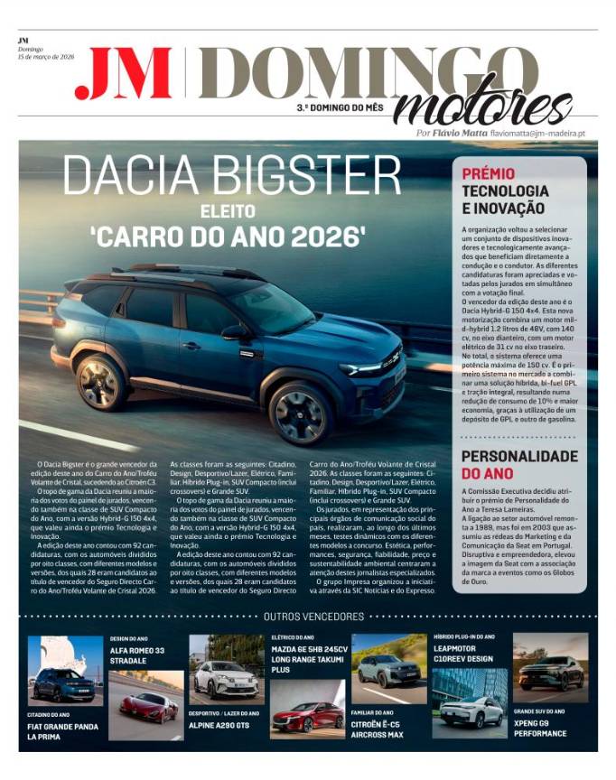 Domingo, 15 de março de 2026