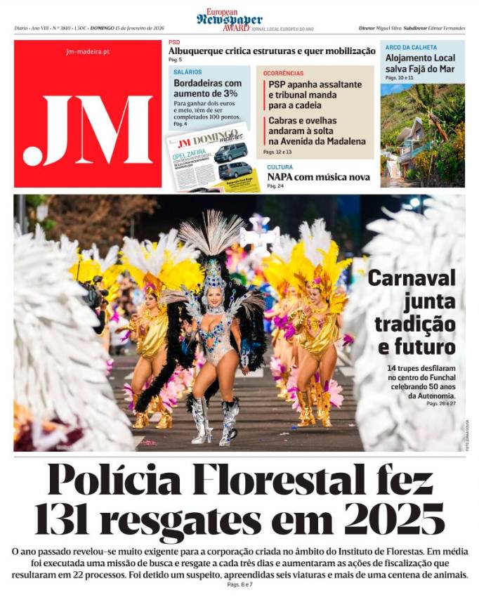 Domingo, 15 de fevereiro de 2026