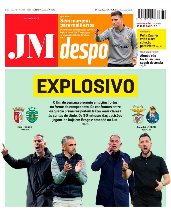 Sábado, 7 de março de 2026