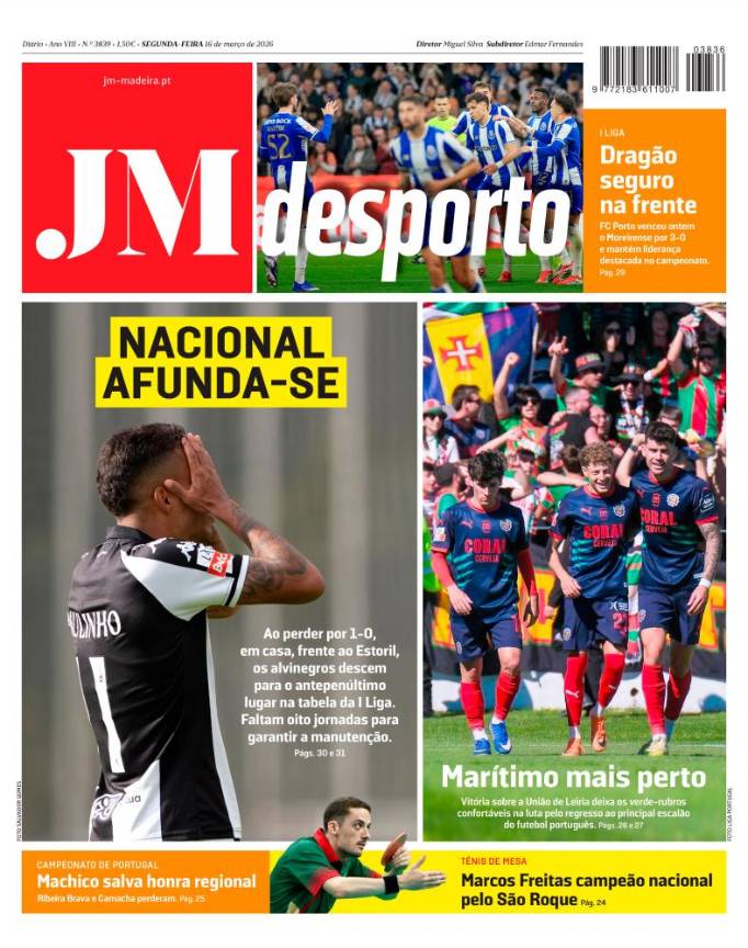 Segunda-feira, 16 de março de 2026