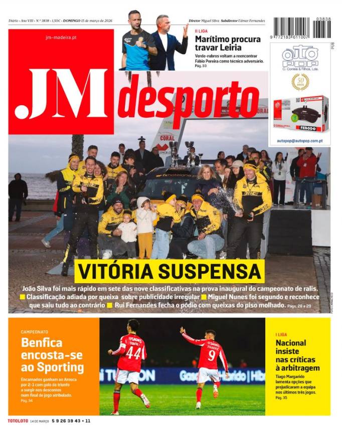 Domingo, 15 de março de 2026