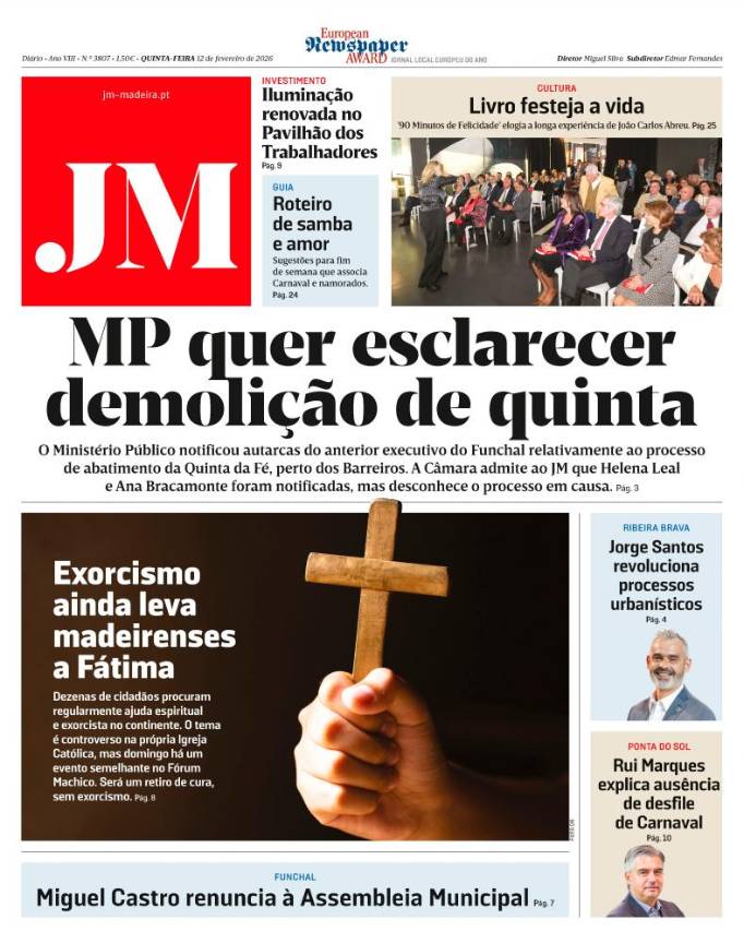 Quinta-feira, 12 de fevereiro de 2026