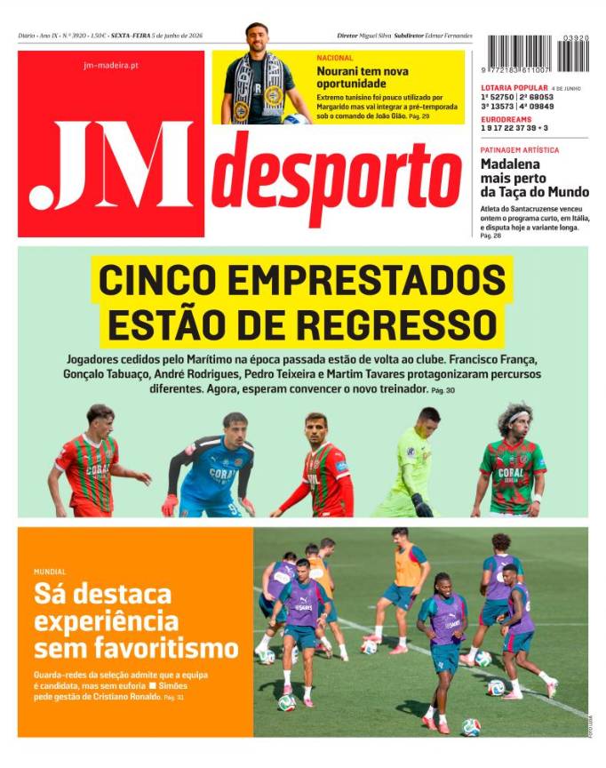 Sexta-feira, 5 de junho de 2026
