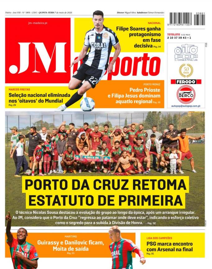 Quinta-feira, 7 de maio de 2026
